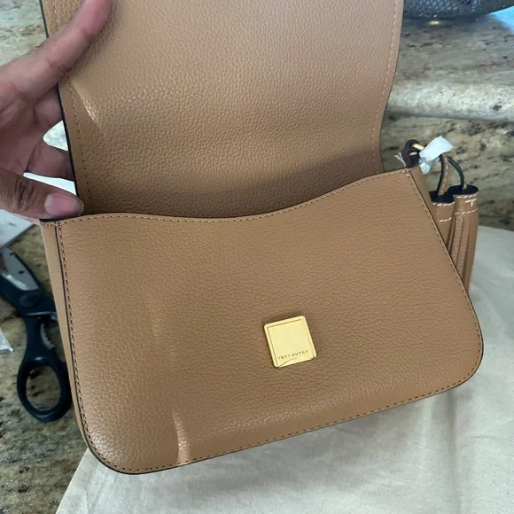 New Tory Burch Thea web flap crossbody tan - Picture 5 of 14